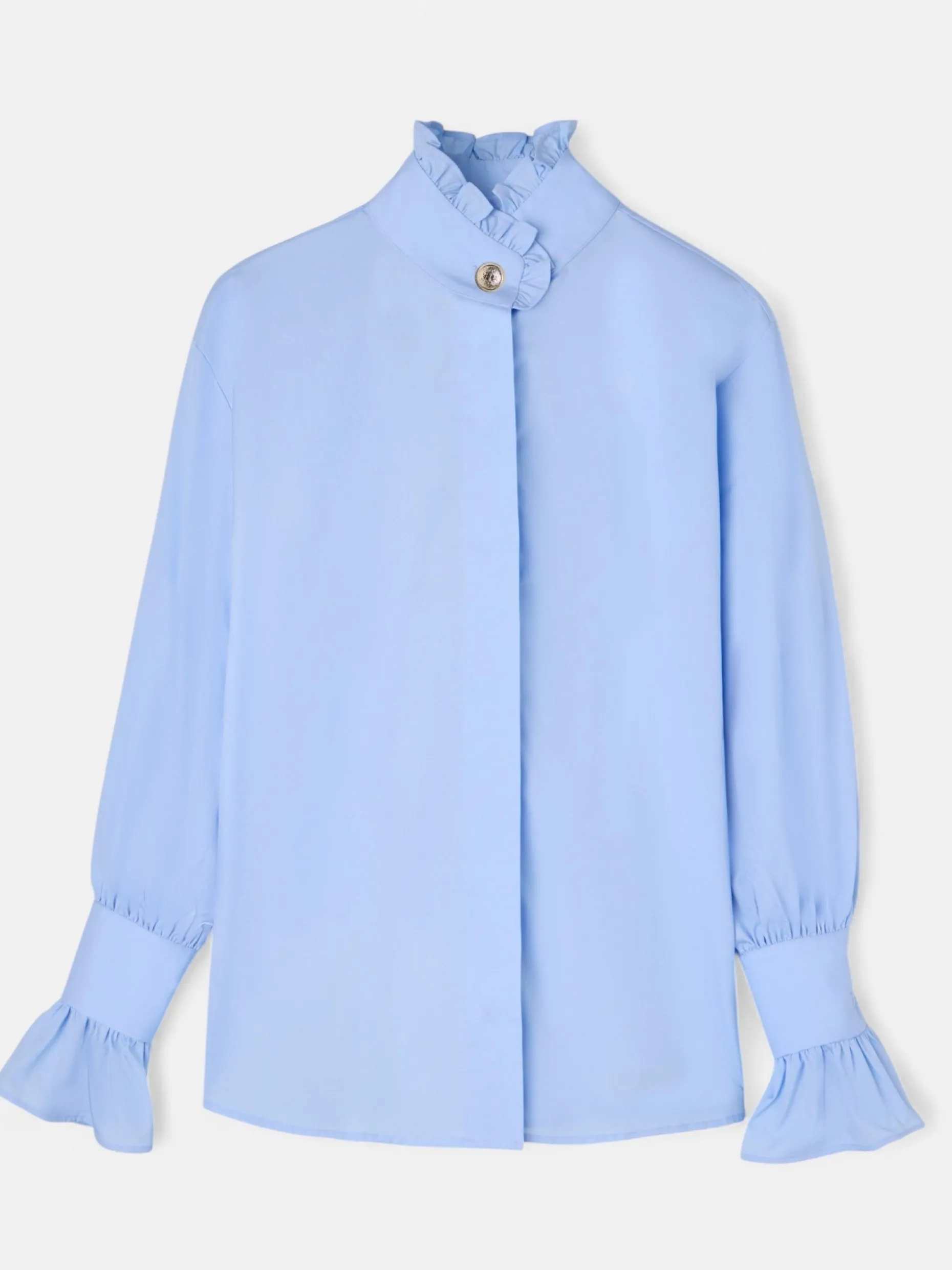 Camisa detalle puño celeste