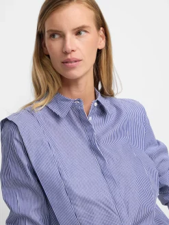 Camisa estructurada rayas marino