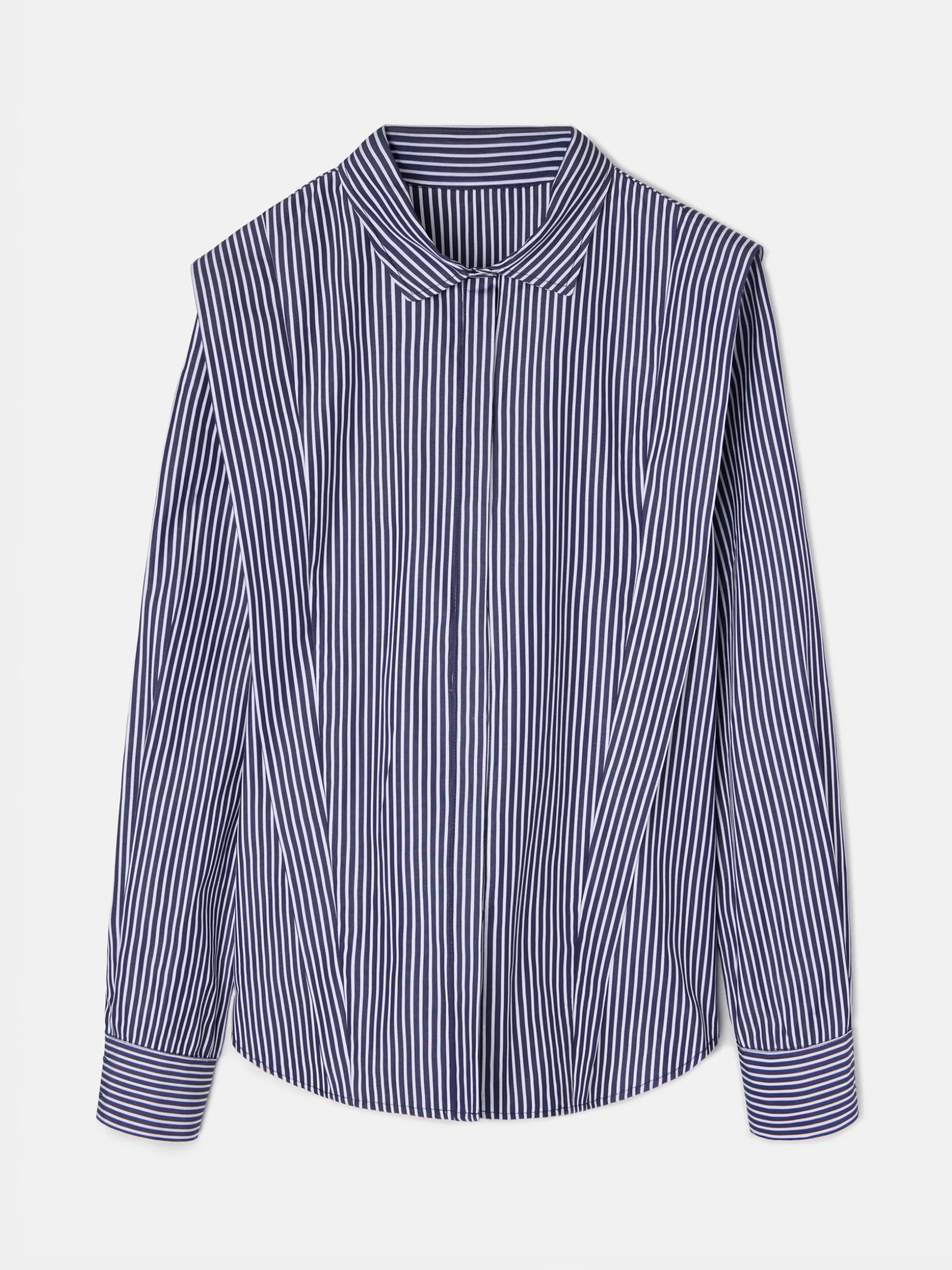 Camisa estructurada rayas marino