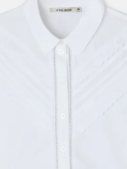 Camisa jaretas blanca