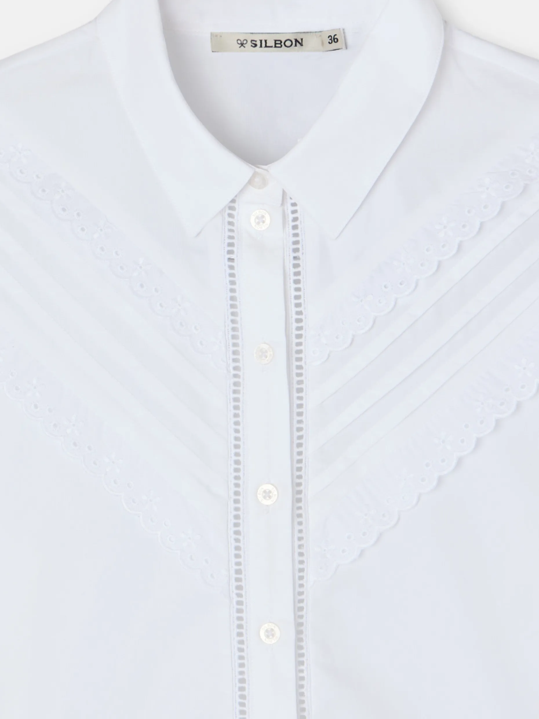 Camisa jaretas blanca