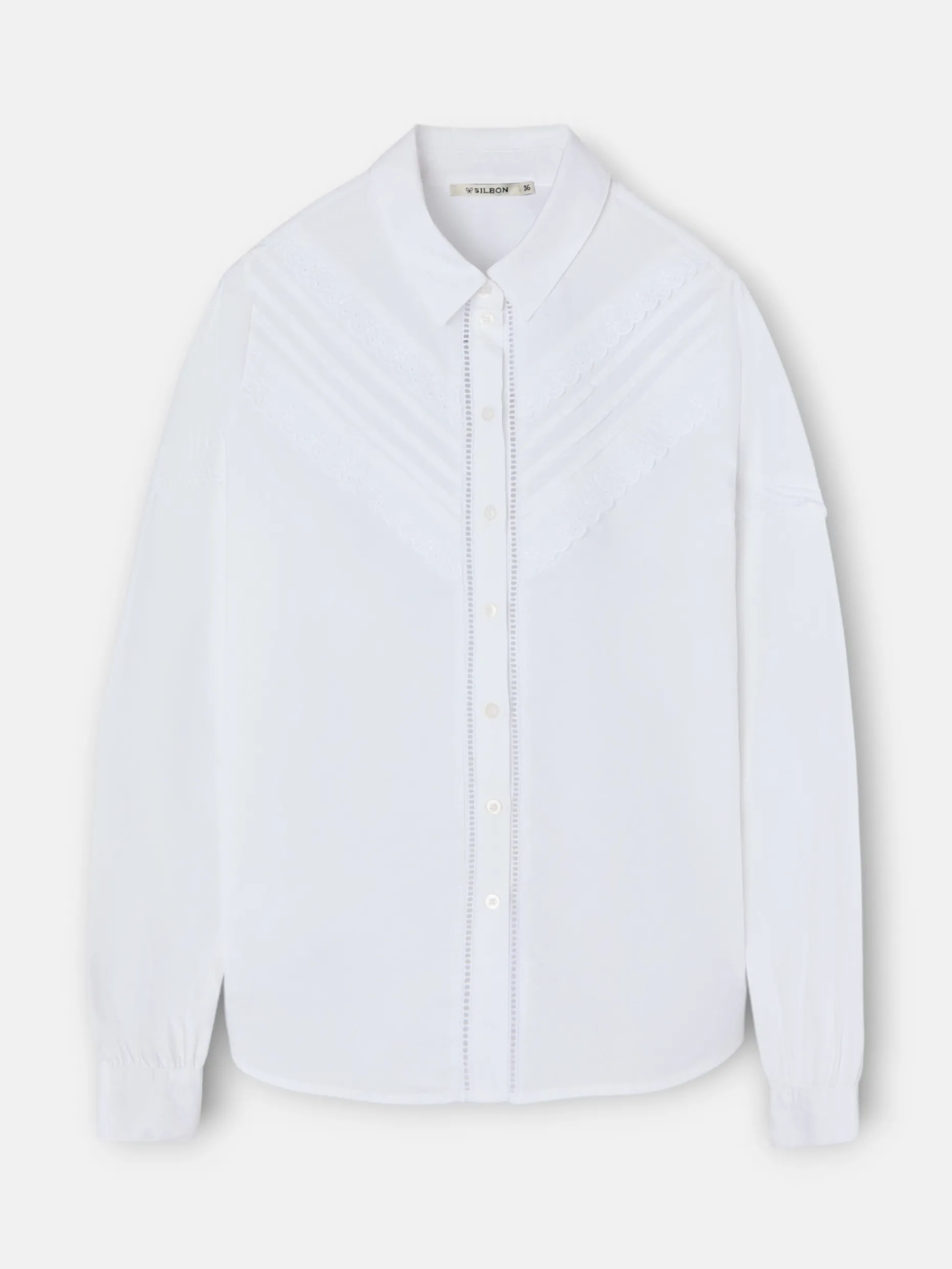 Camisa jaretas blanca
