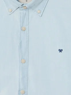 Camisa sport denim azul claro