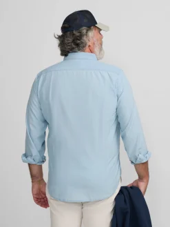 Camisa sport denim azul claro