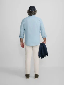 Camisa sport denim azul claro