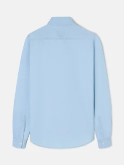 Camisa sport denim azul medio