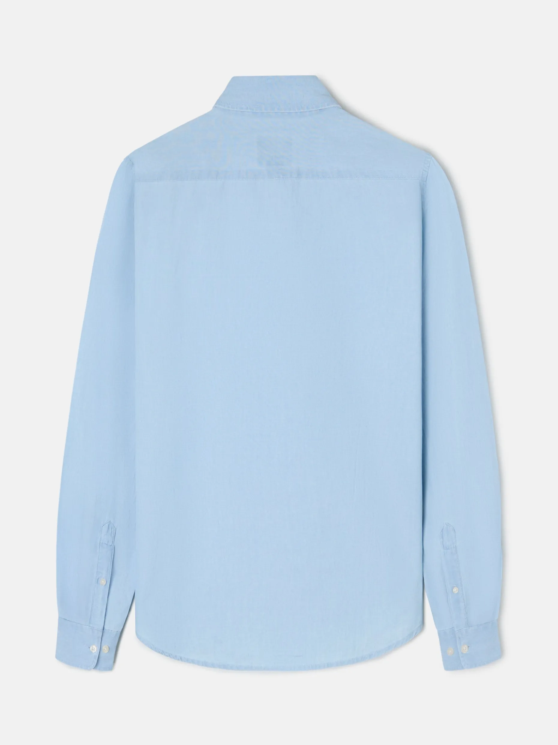 Camisa sport denim azul medio