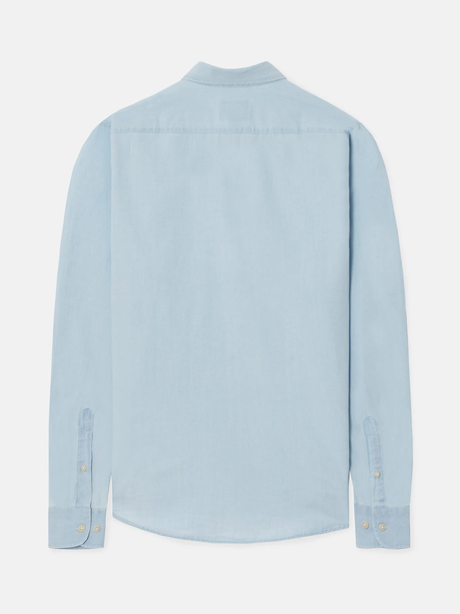 Camisa sport denim regular fit azul claro