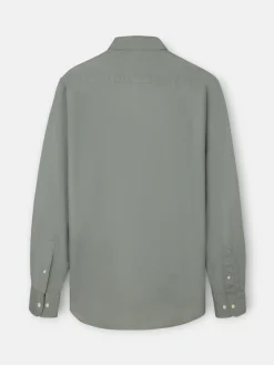 Camisa sport estructura espiga verde claro