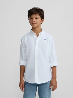 Camisa sport kids clasica oxford blanca