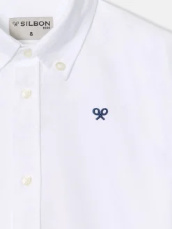 Camisa sport kids clasica oxford blanca