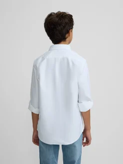 Camisa sport kids clasica oxford blanca