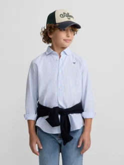 Camisa sport kids oxford raya celeste