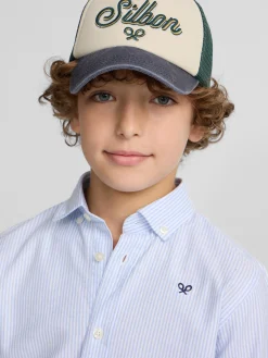 Camisa sport kids oxford raya celeste