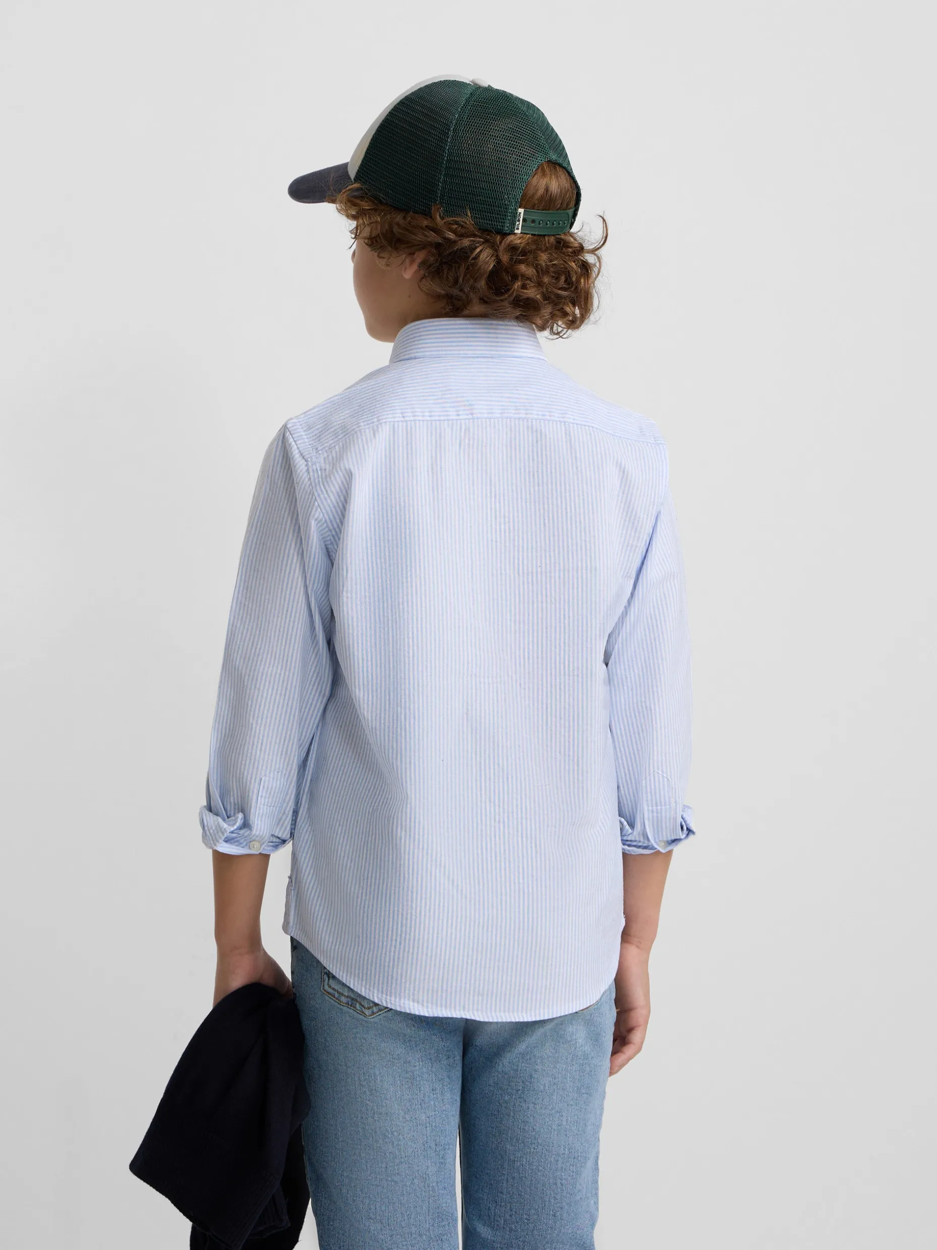 Camisa sport kids oxford raya celeste