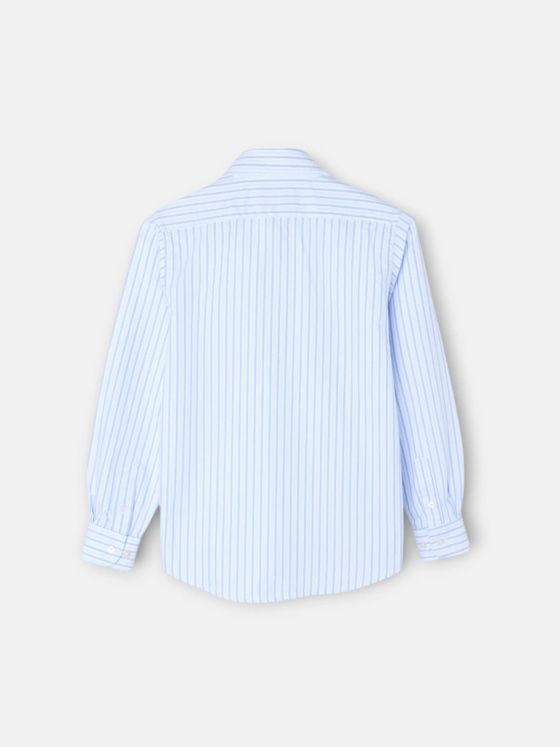 Camisa sport kids oxford rayas azul navy
