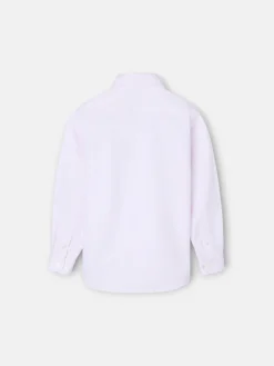 Camisa sport kids oxford raqueta rayas rosa