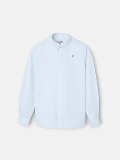 Camisa sport kids oxford raqueta rayas verde