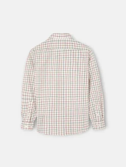 Camisa sport kids warm cuadro grande tricolor