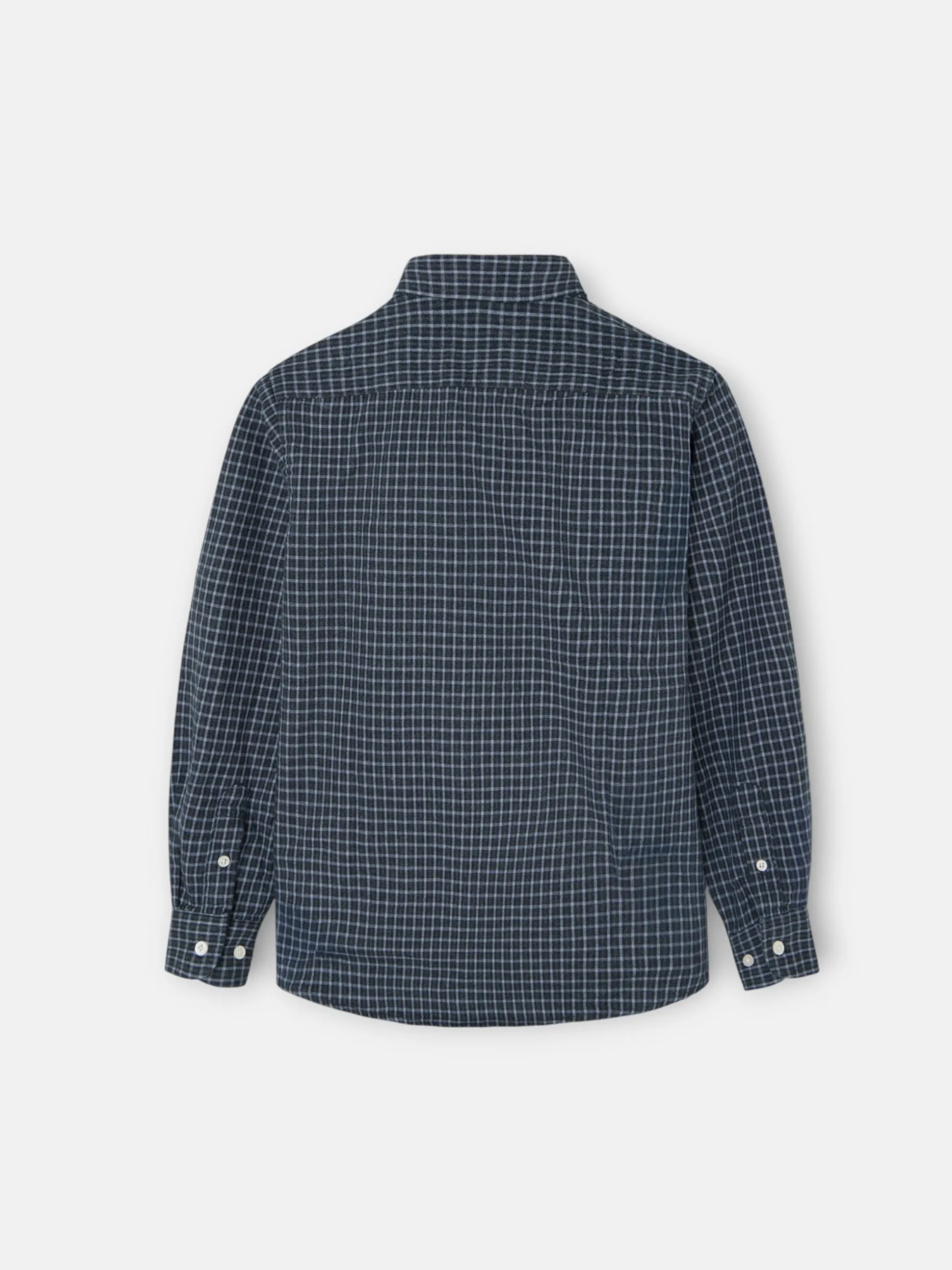 Camisa sport kids warm cuadro dark navy