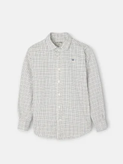 Camisa sport kids warm cuadro bicolor marino gris