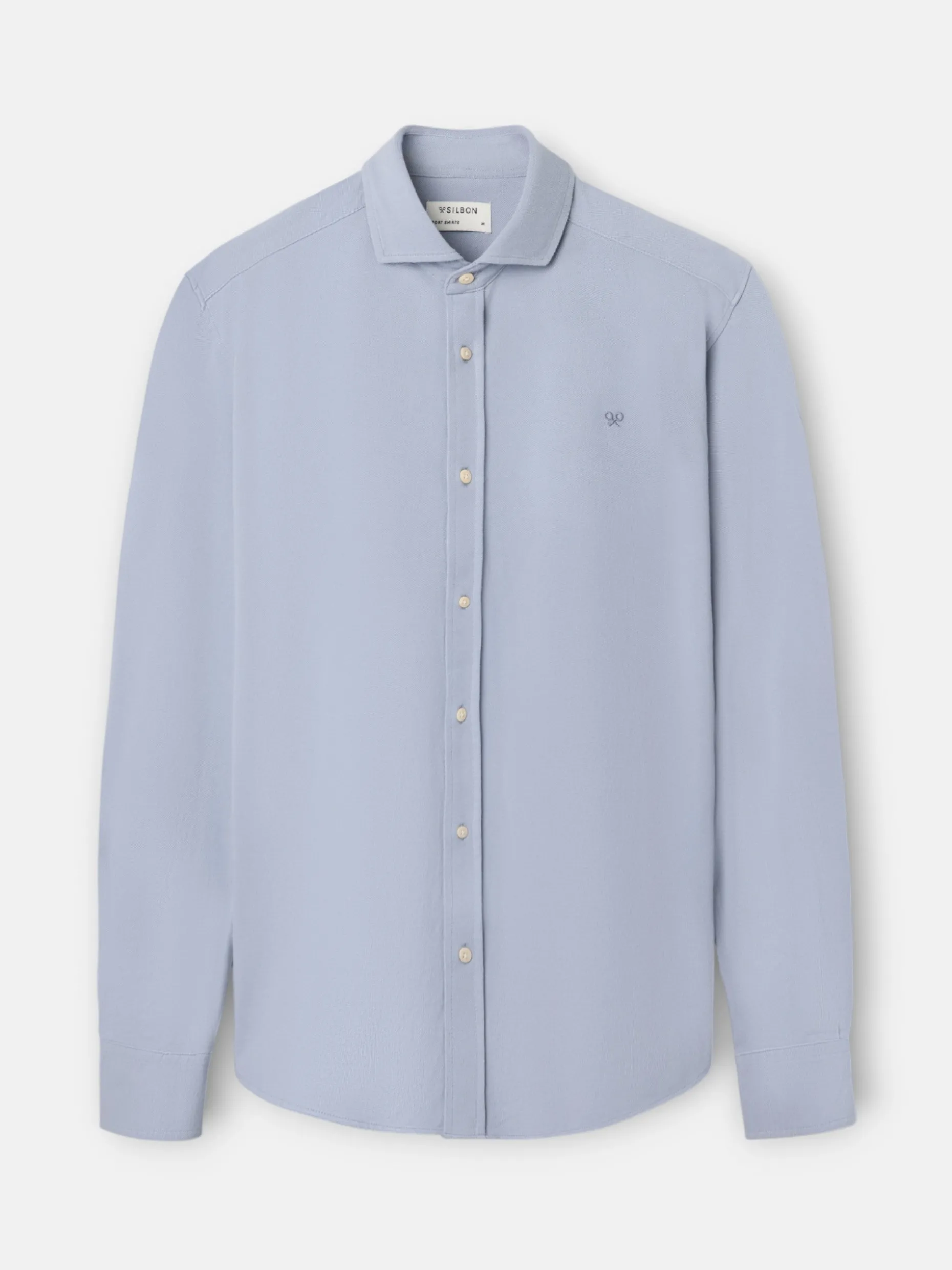 Camisa sport micropique comfort celeste
