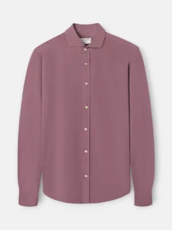 Camisa sport micropique comfort burdeos