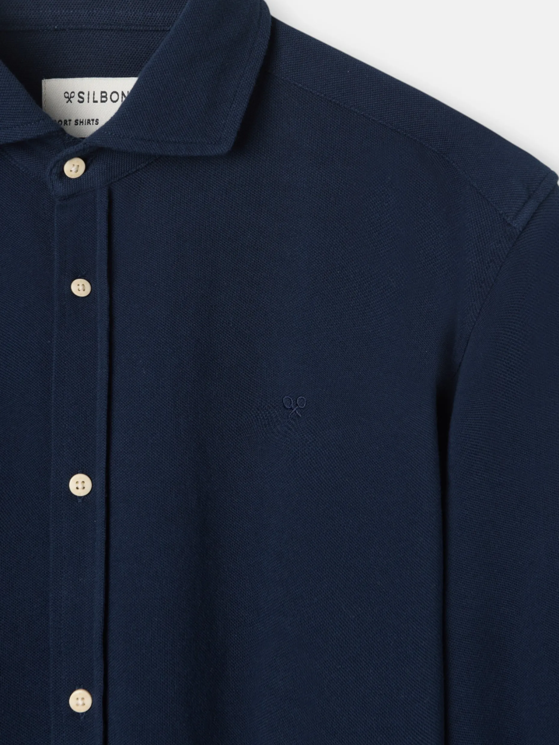 Camisa sport micropique comfort marino
