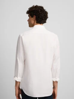 Camisa sport miniestructura blanca