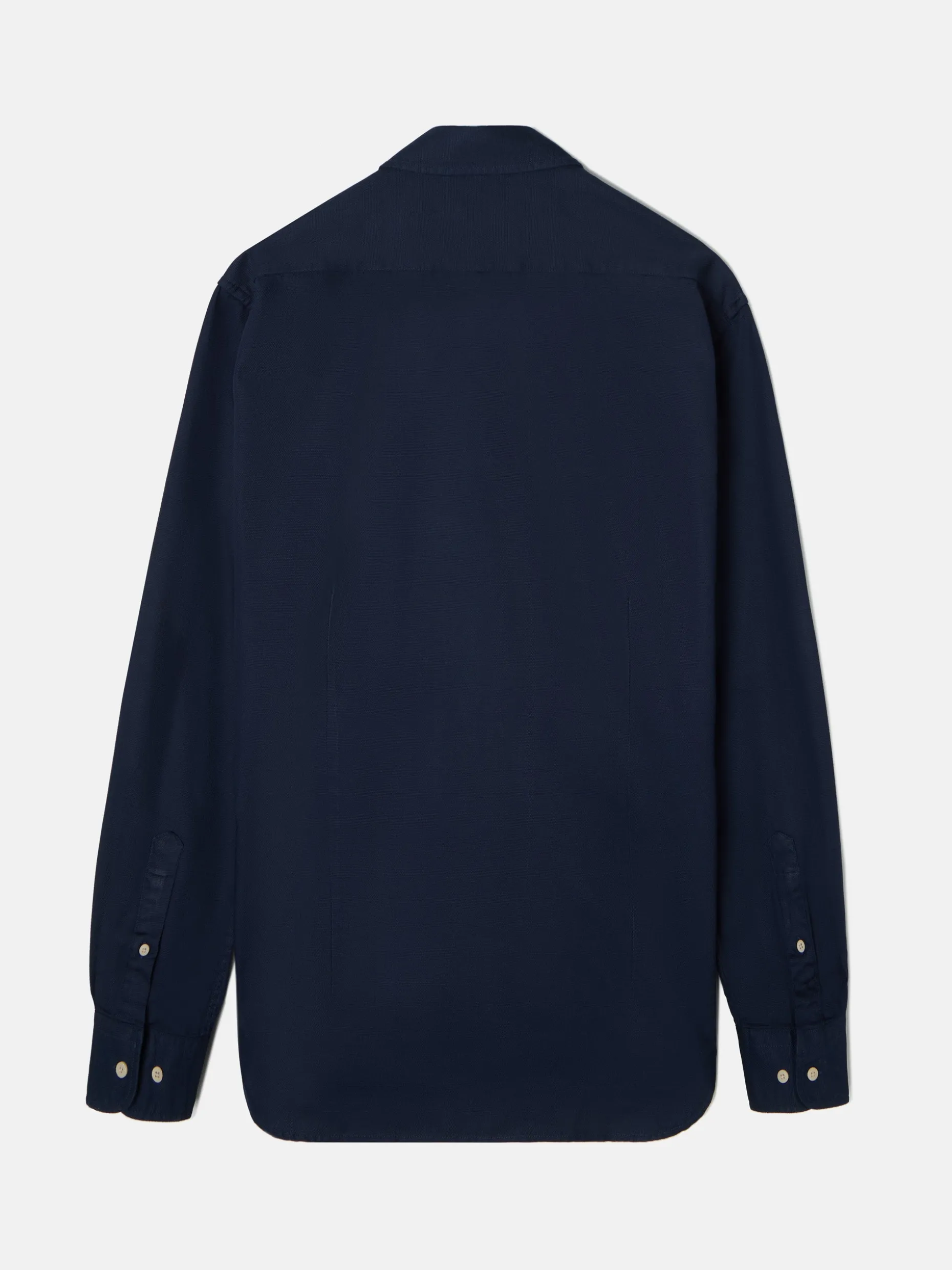 Camisa sport miniestructura azul marino
