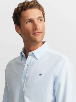 Camisa sport oxford celeste
