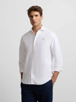 Camisa sport oxford cutaway blanca