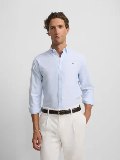 Camisa sport oxford gris