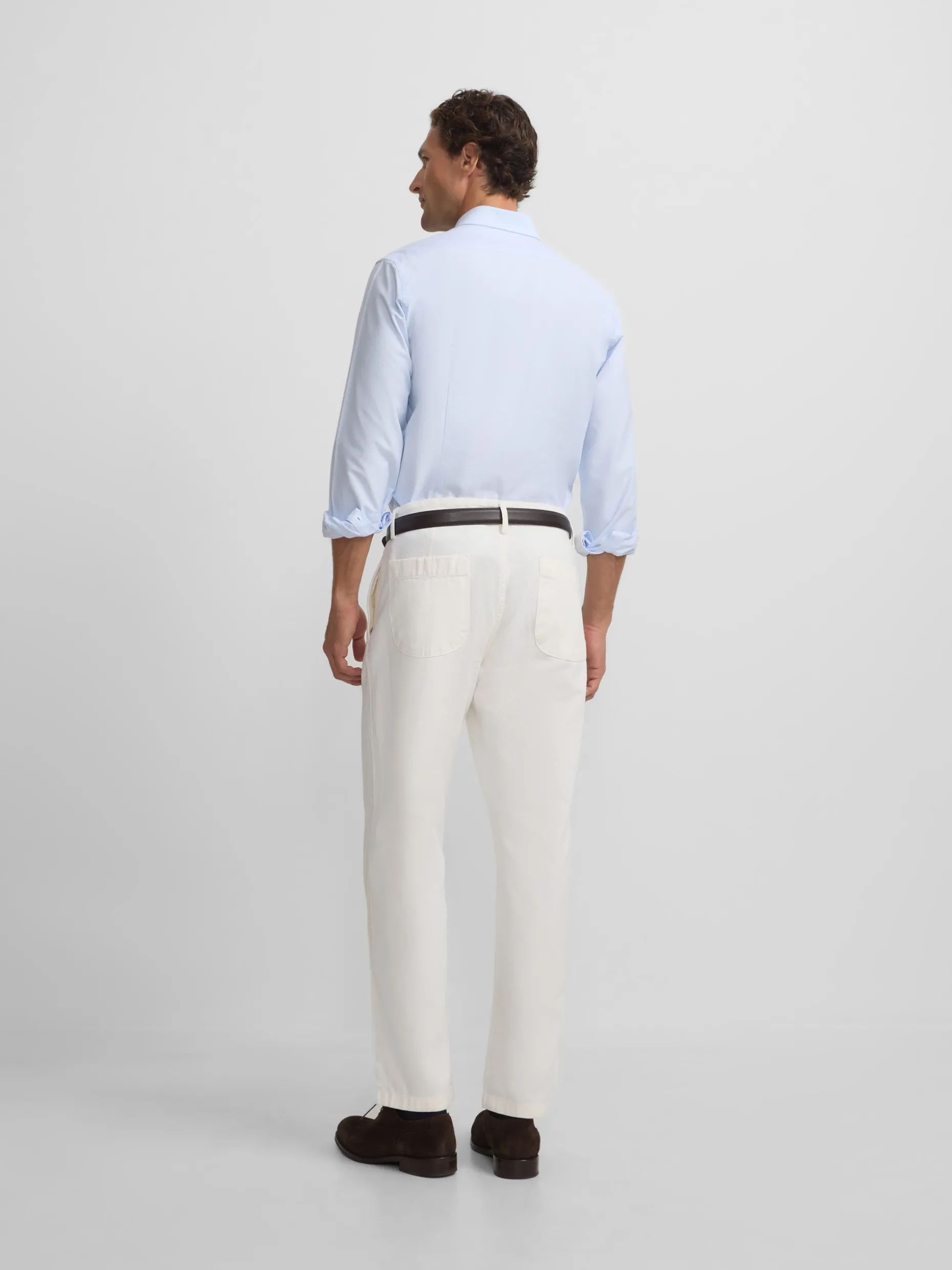 Camisa sport oxford gris