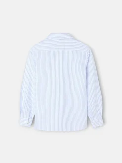 Camisa sport oxford kids blanca raya fina navy