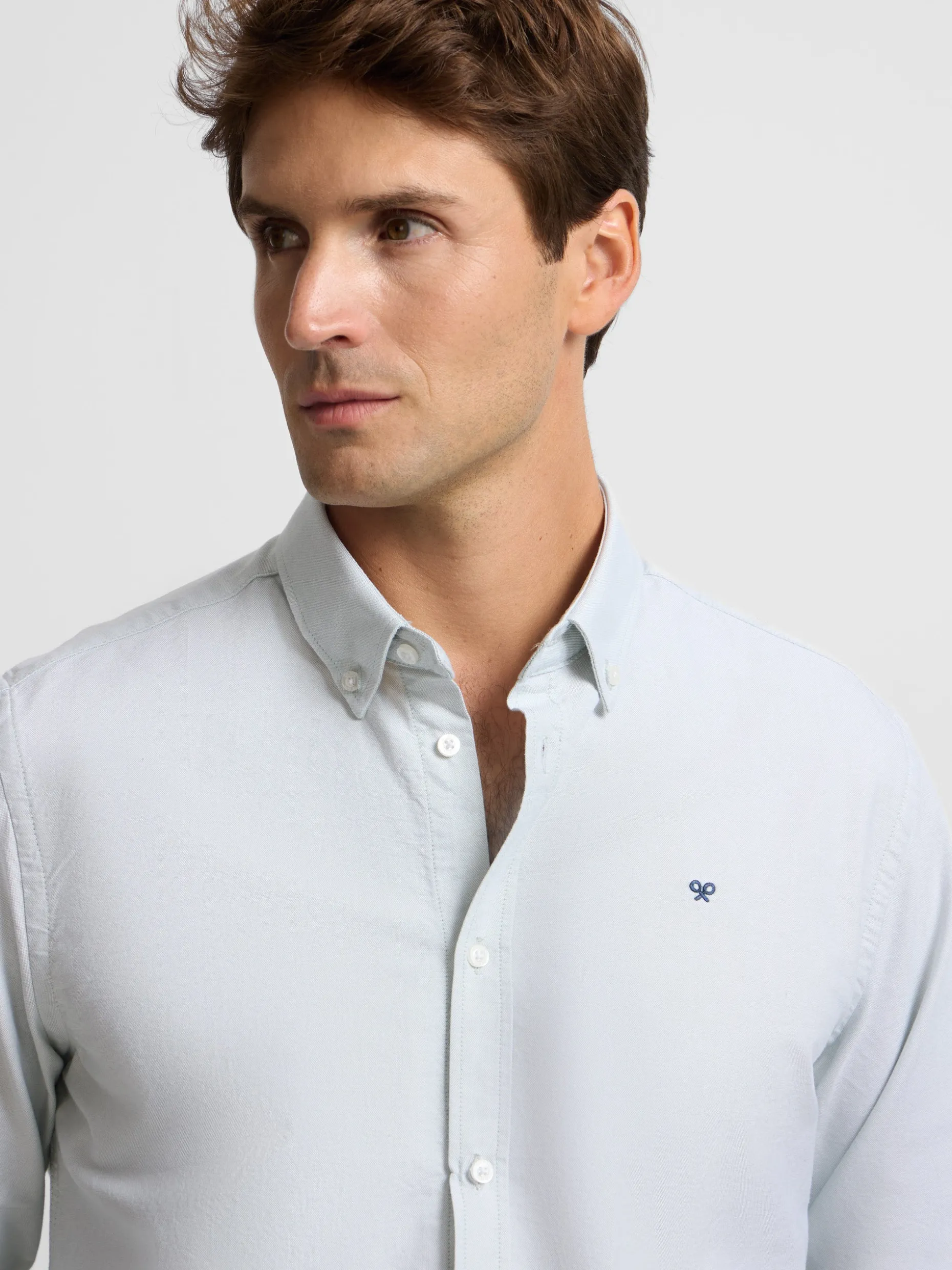 Camisa sport oxford raqueta verde