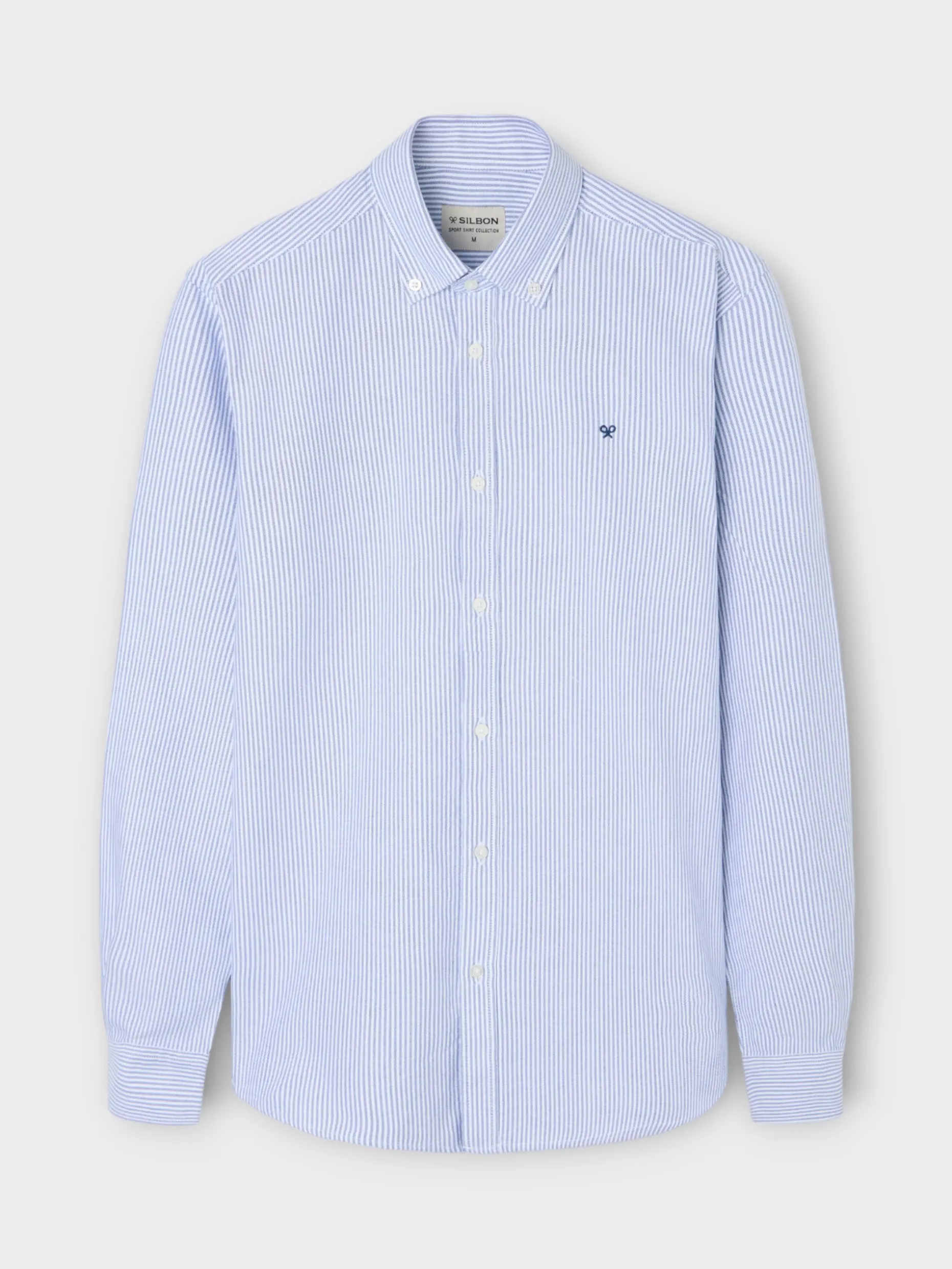 Camisa sport oxford raqueta rayas navy