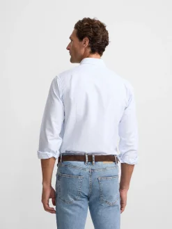Camisa sport oxford raya celeste