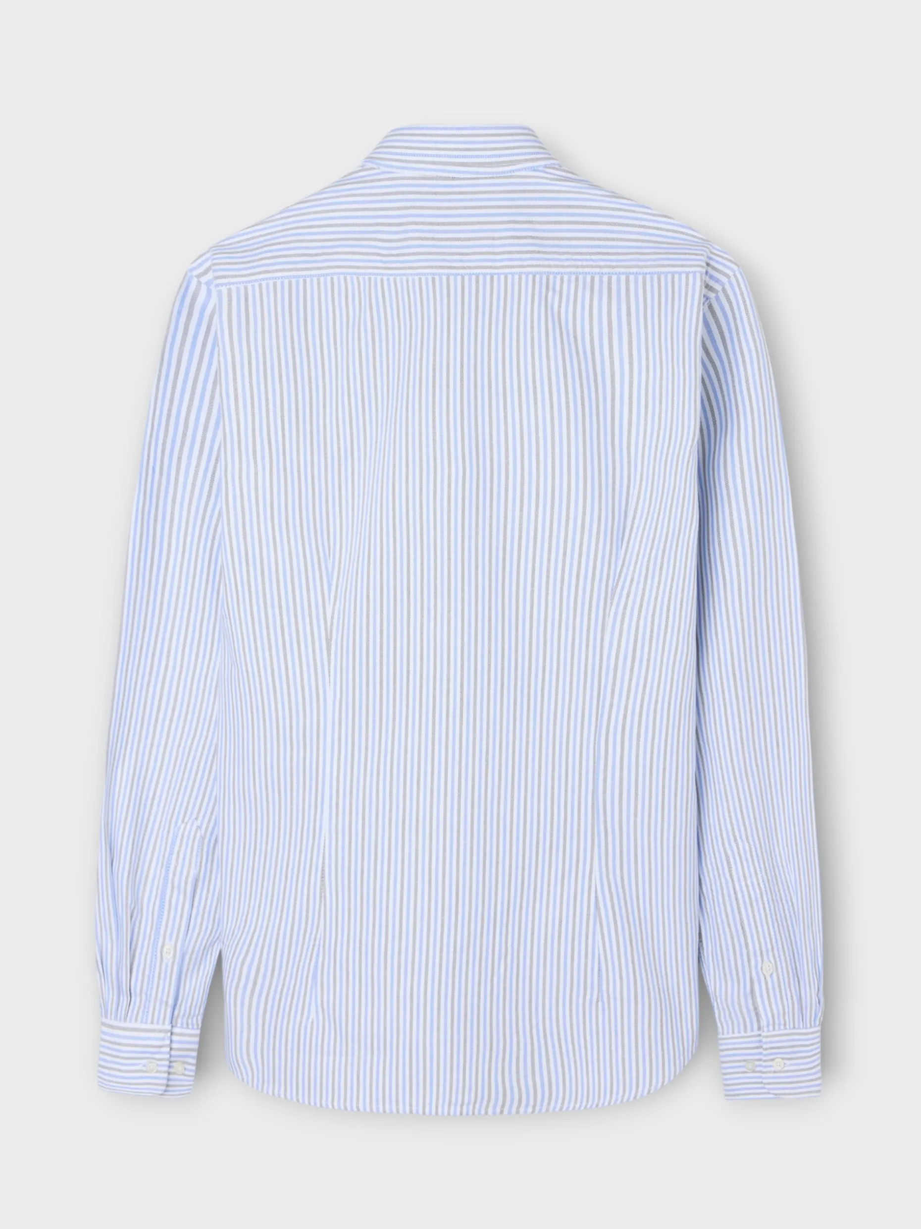 Camisa sport oxford rayas azul verde