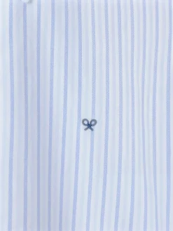 Camisa sport oxford rayas azul navy