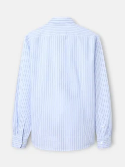 Camisa sport oxford rayas azul navy