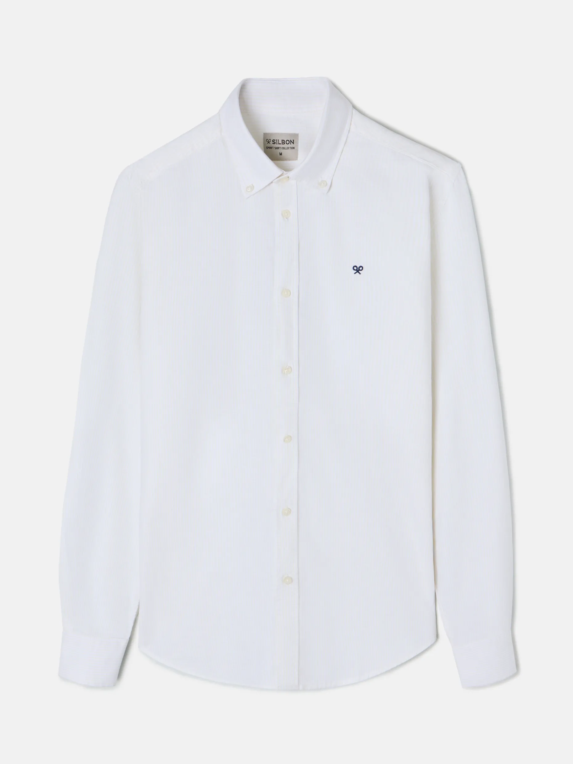 Camisa sport oxford rayas amarilla