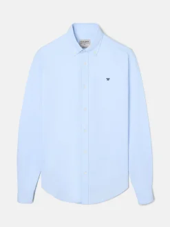 Camisa sport oxford regular fit celeste
