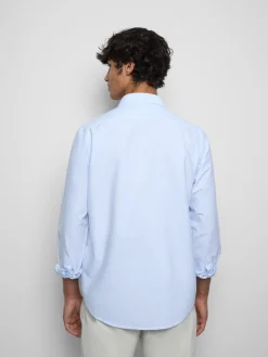 Camisa sport oxford regular fit raya celeste
