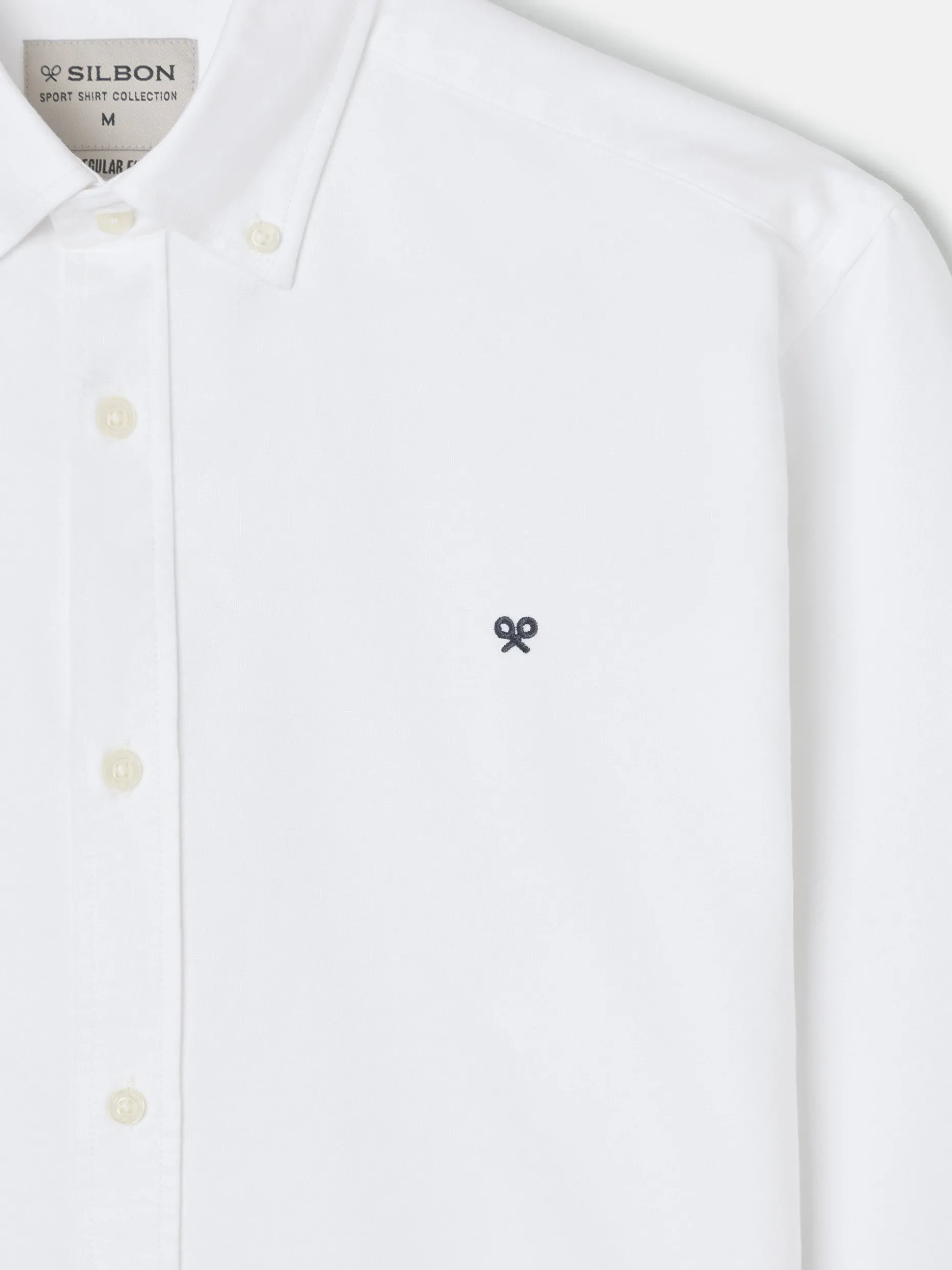 Camisa sport oxford regular fit blanca