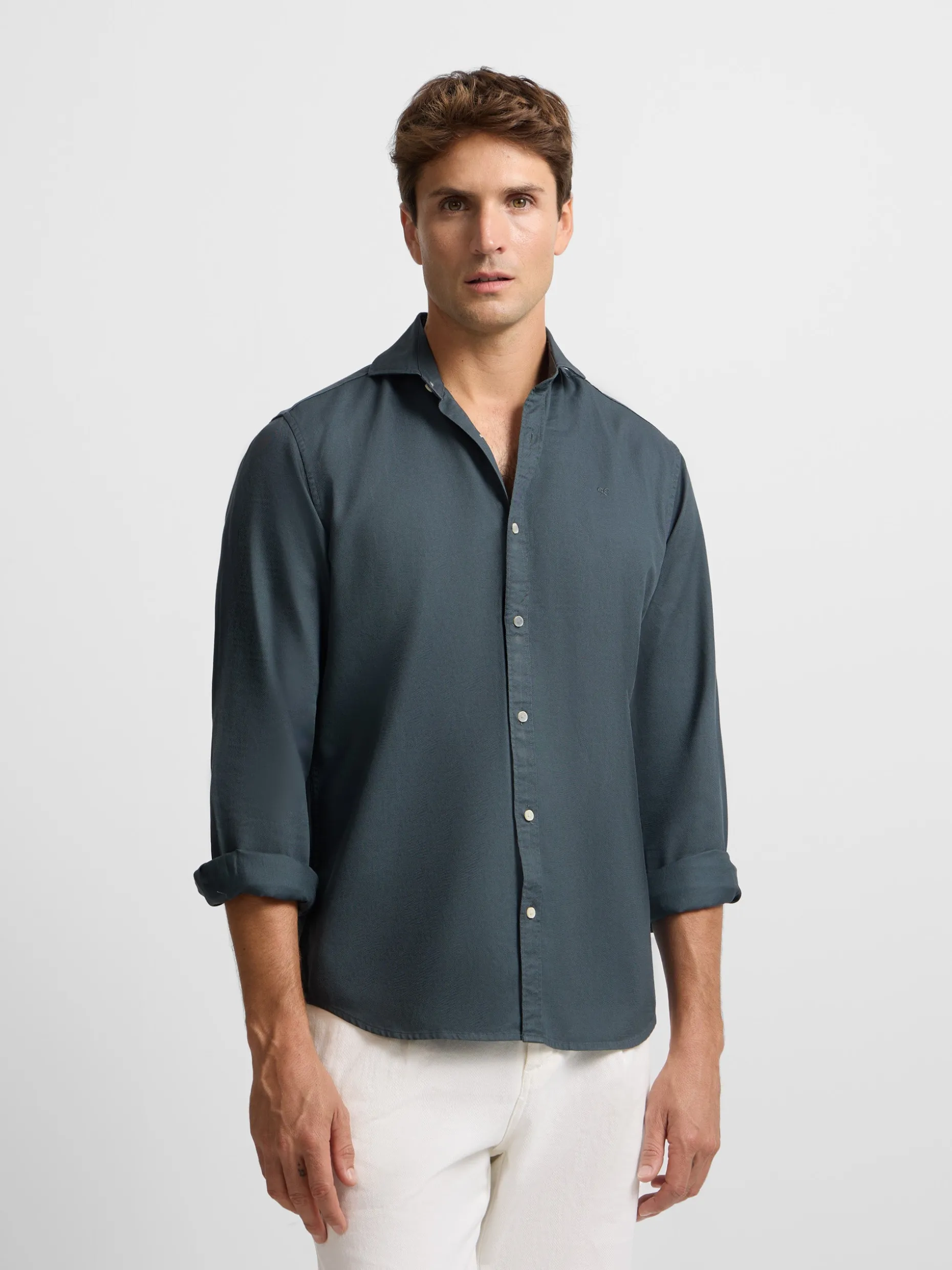 Camisa sport raqueta estructura navy
