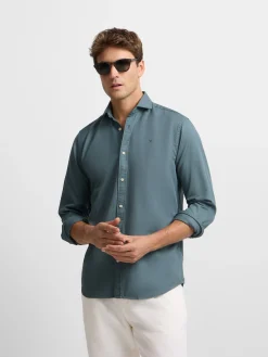 Camisa sport raqueta estructura petroleo