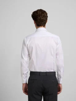 Camisa vestir blanca puño simple easy iron
