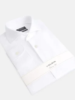 Camisa vestir blanca puño simple easy iron