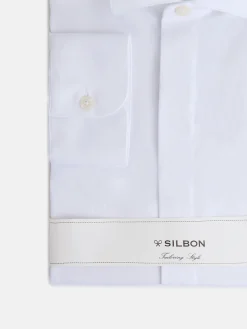 Camisa vestir cuello esmoquin blanca